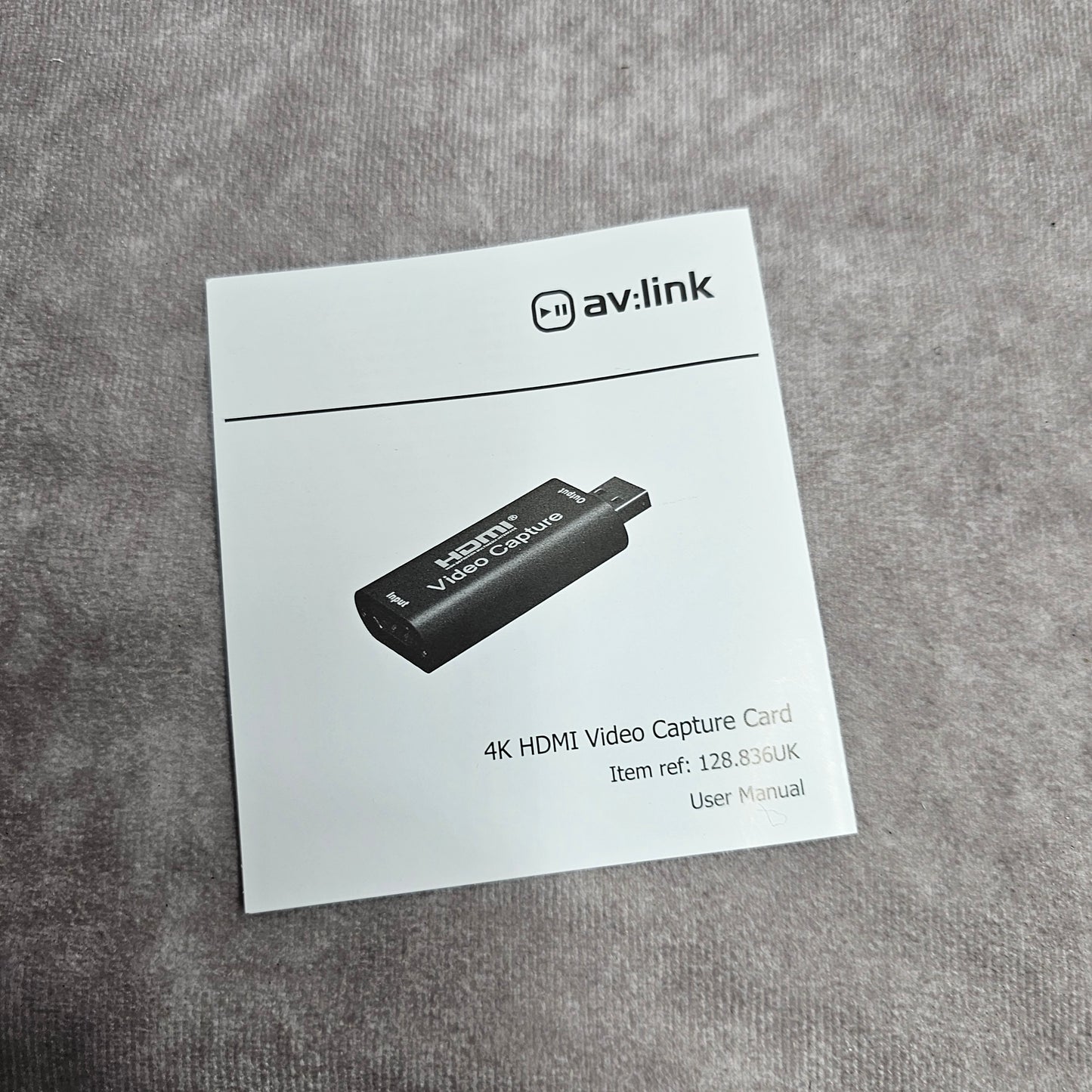 AV Link HDMI Video Capture Card – Black