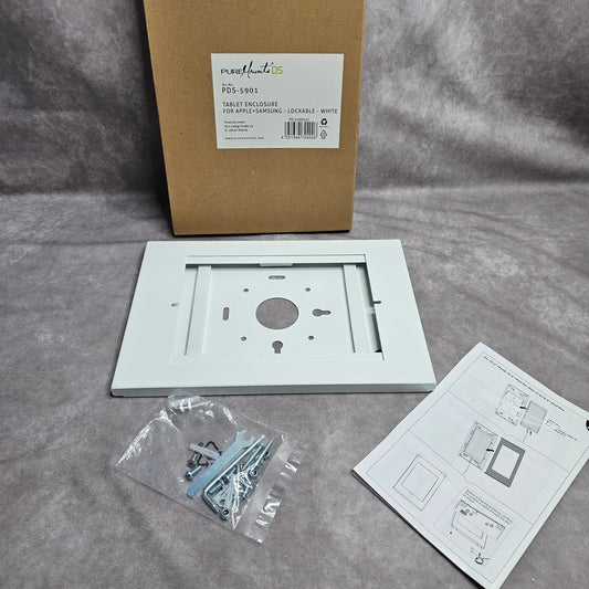 PureMounts Tablet Enclosure PDS-5901 Lockable White