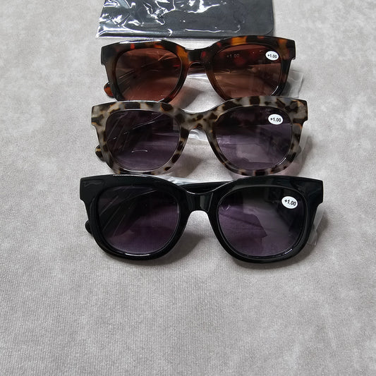 Fsread Bifocal Sunglasses 3 Pack +1.00 – Black/Tortoiseshell