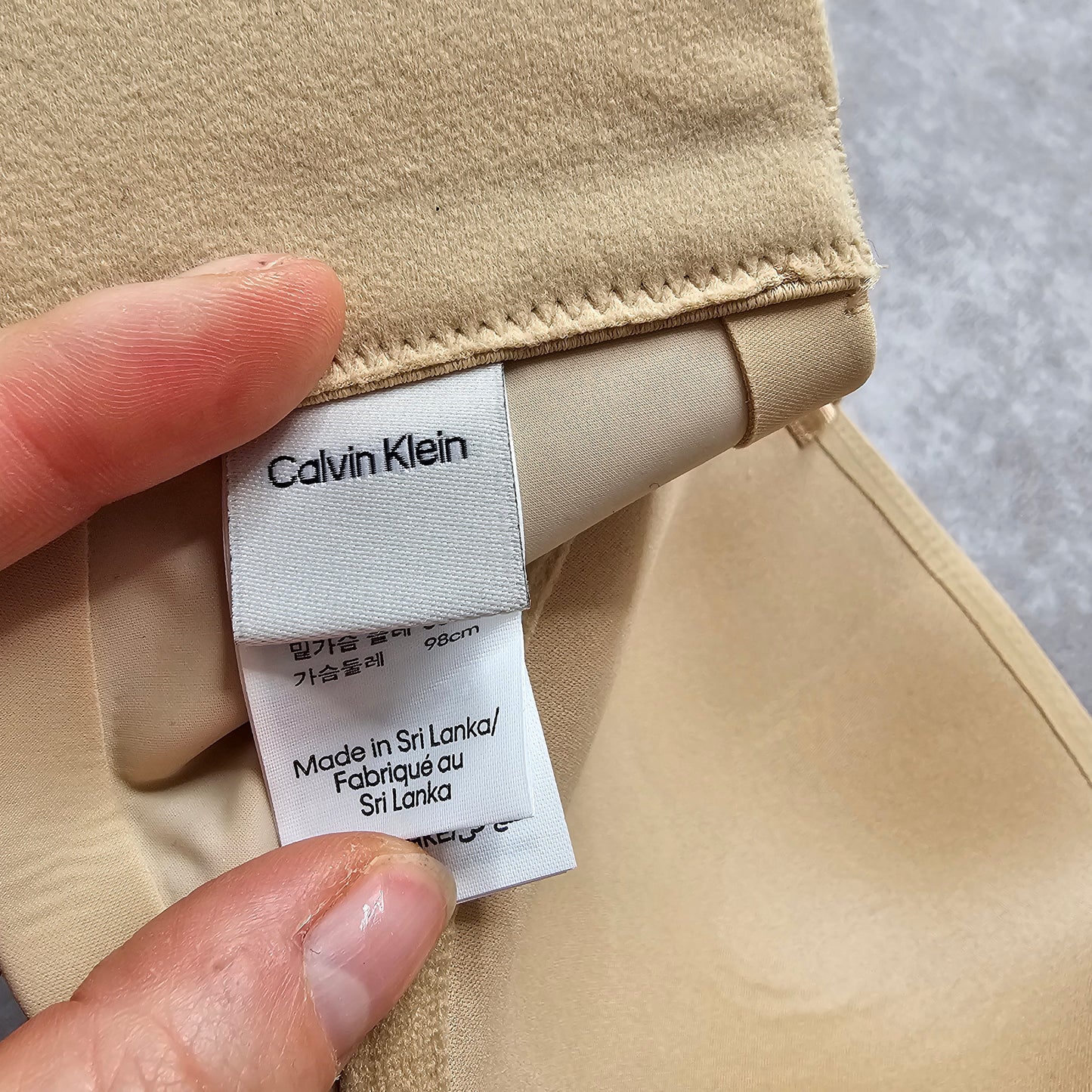 Calvin Klein Strapless Bra Lightly Lined – Nude UK 36D