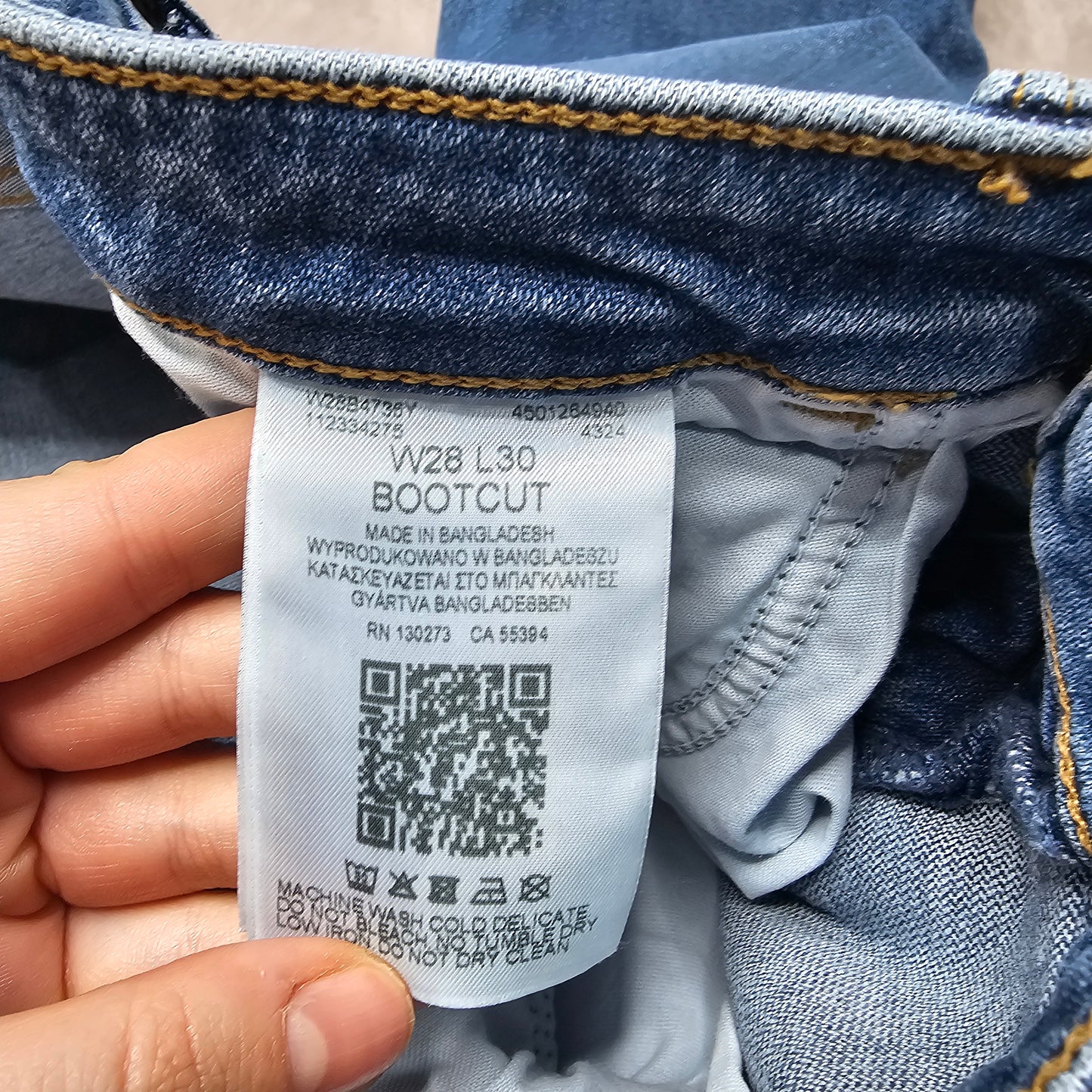 Wrangler Body Bespoke Bootcut Jeans – Blue W28 L30