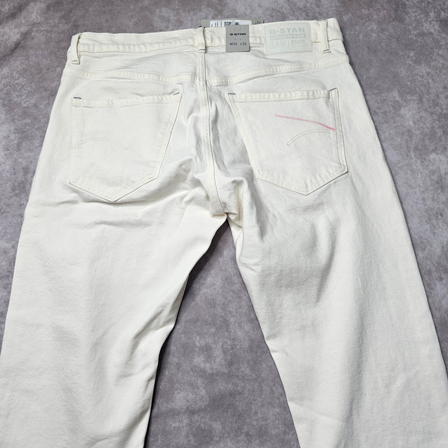 G-Star RAW Mosa Straight Jeans – Ecru W35 L32