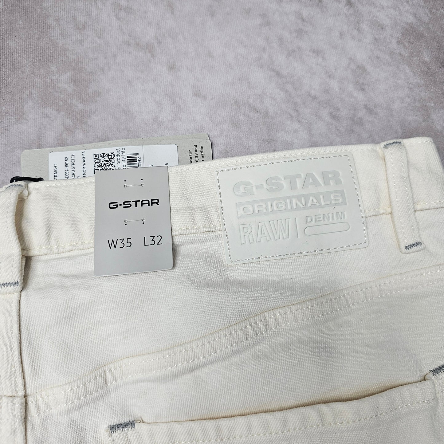 G-Star RAW Mosa Straight Jeans – Ecru W35 L32