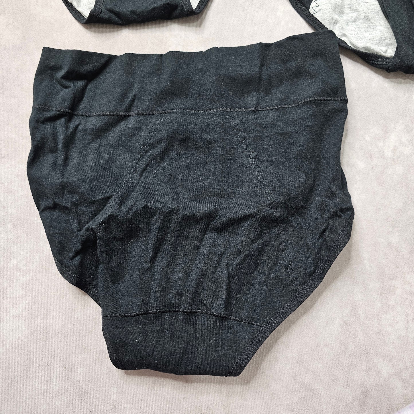 PULIOU Period Underwear 3 Pack High Waist - Black XS