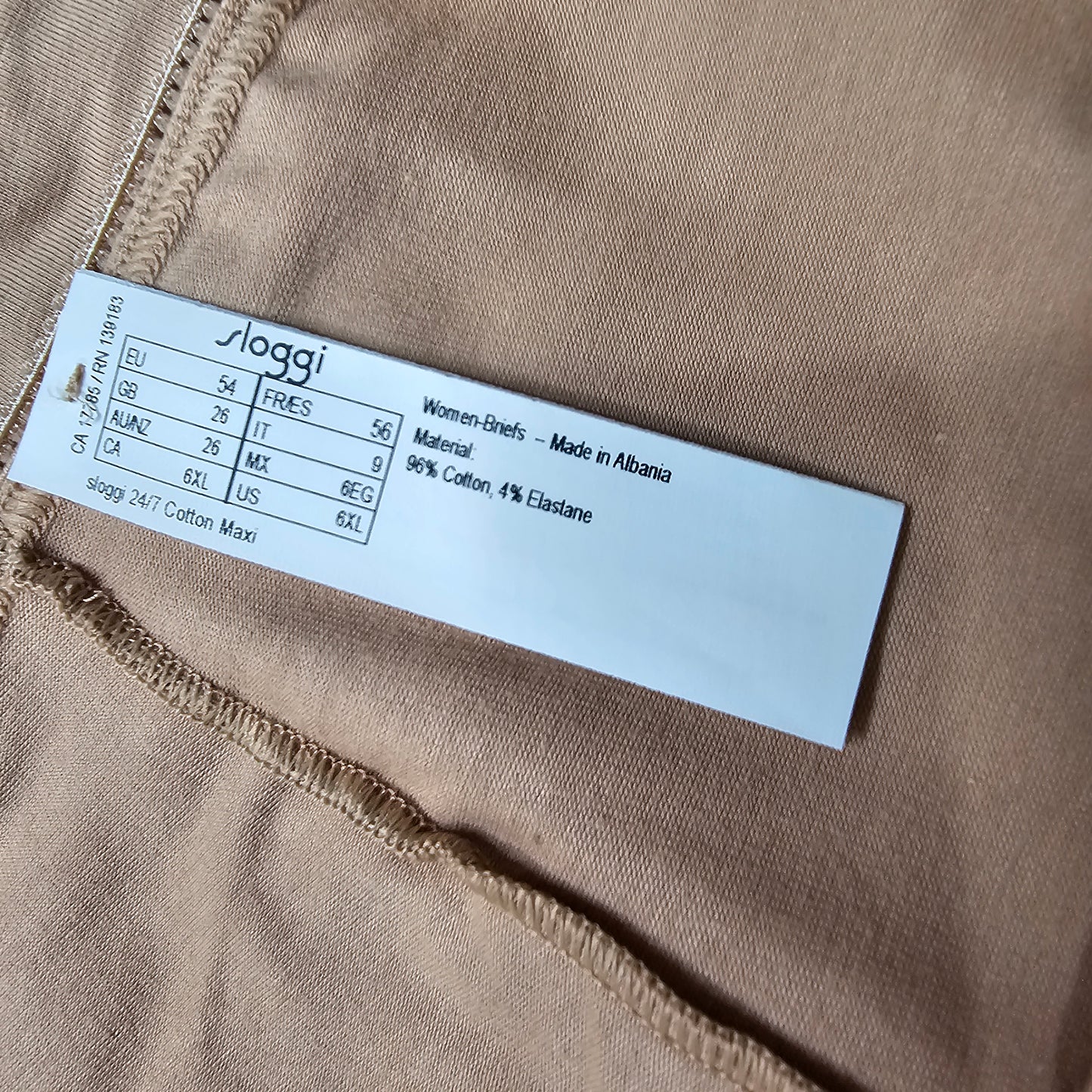 Sloggi 24/7 Cotton Maxi Briefs 3 Pack Beige UK 26