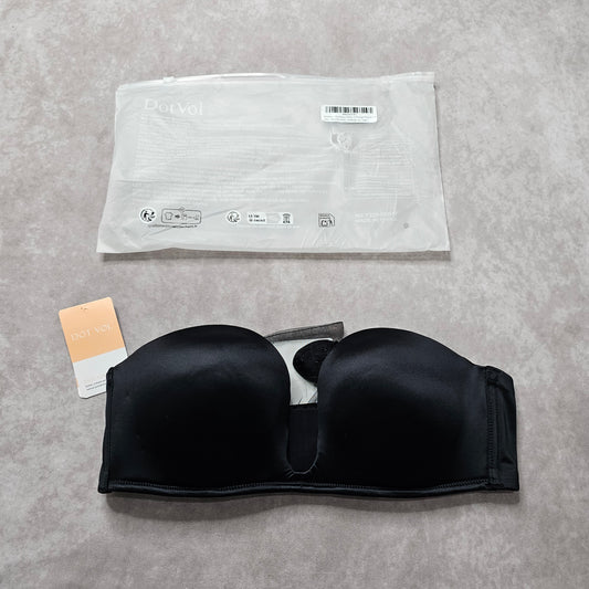 DotVol Multiway Deep U Plunge Strapless Bra – Black UK 36B