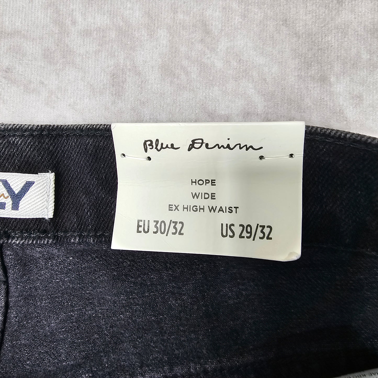 ONLY Hope Wide Leg Jeans – Black Denim W30 L32