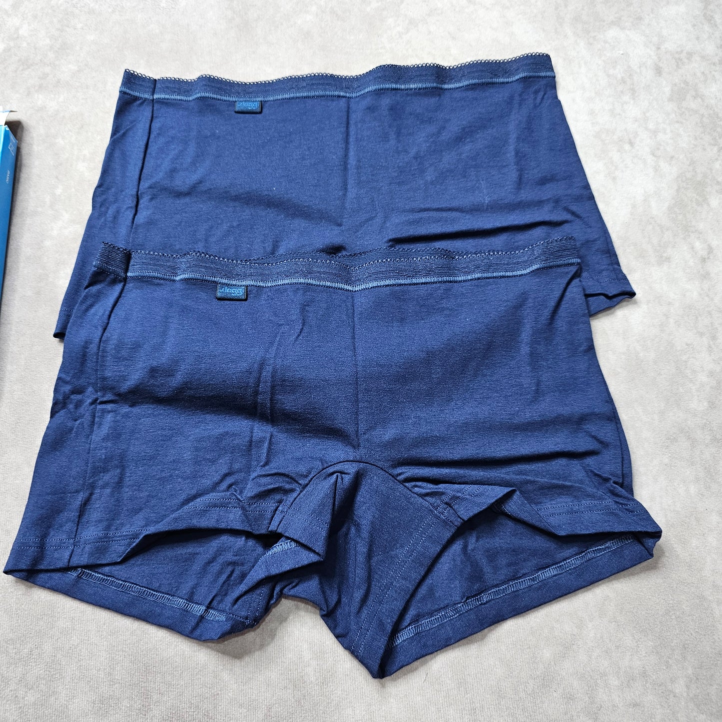 Sloggi Women’s Basic Cotton Shorts 2 Pack Blue UK 12