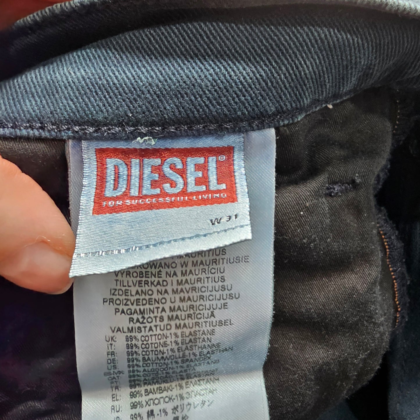 Diesel Men’s Slim Fit Jeans Dark Blue W31