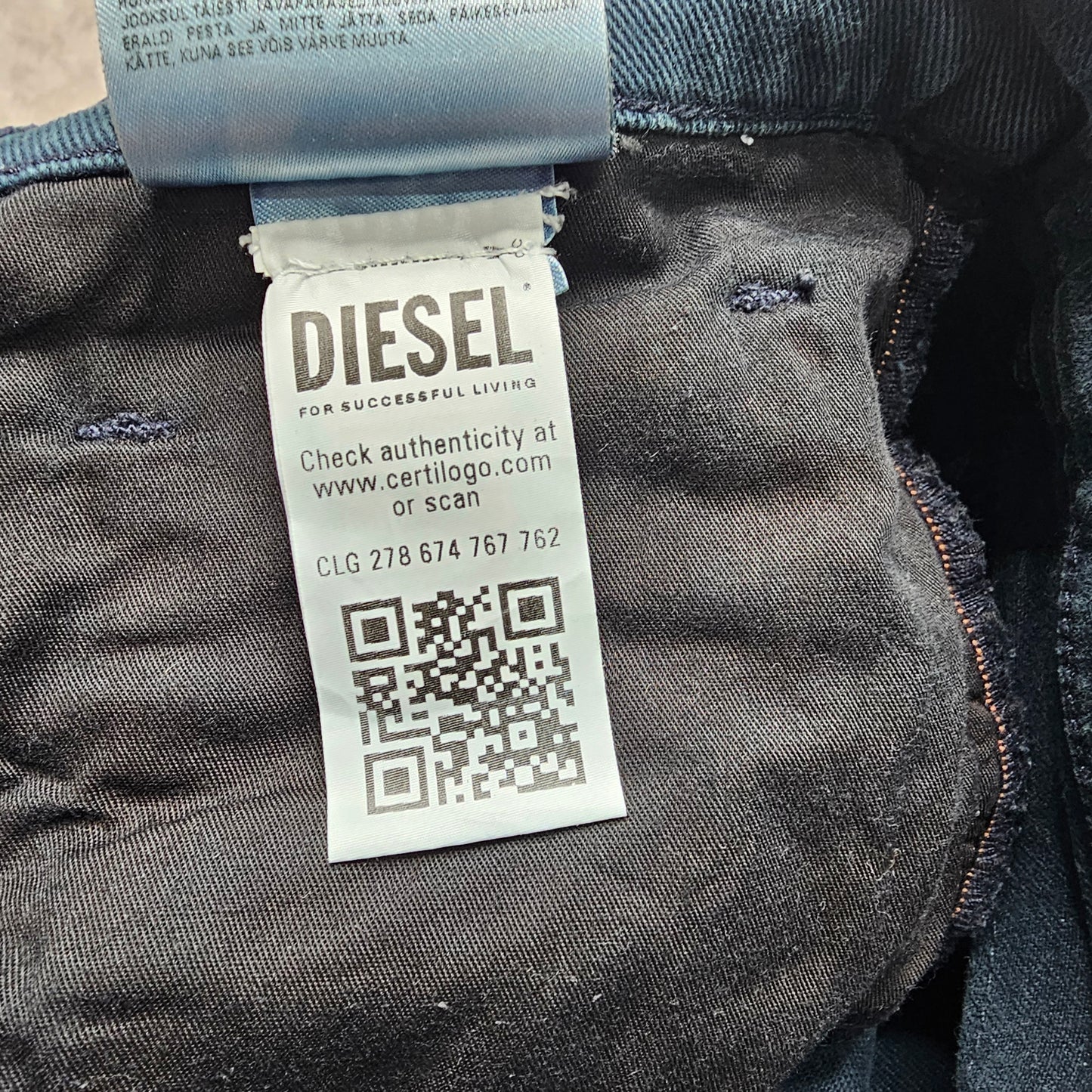 Diesel Men’s Slim Fit Jeans Dark Blue W31