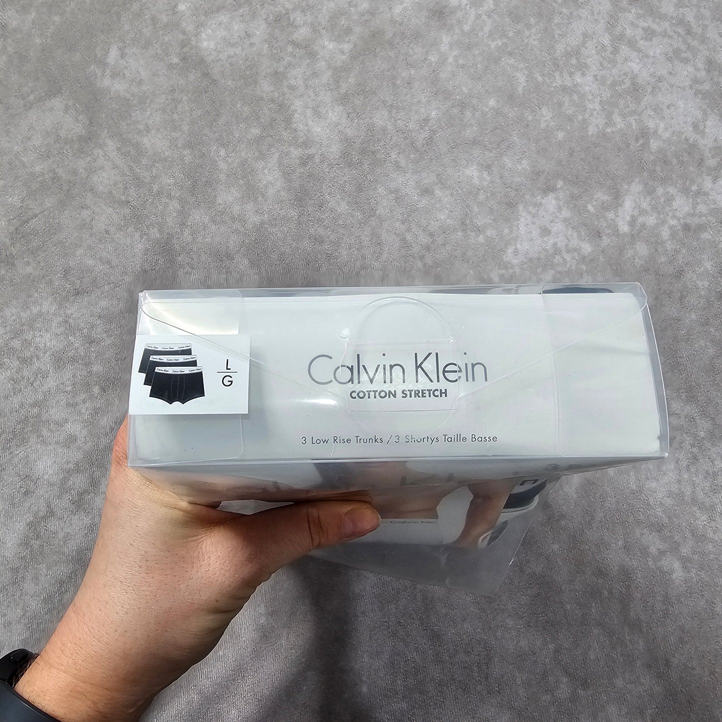 Calvin Klein Men's Low Rise Trunks 3 Pack – Black Size S-M