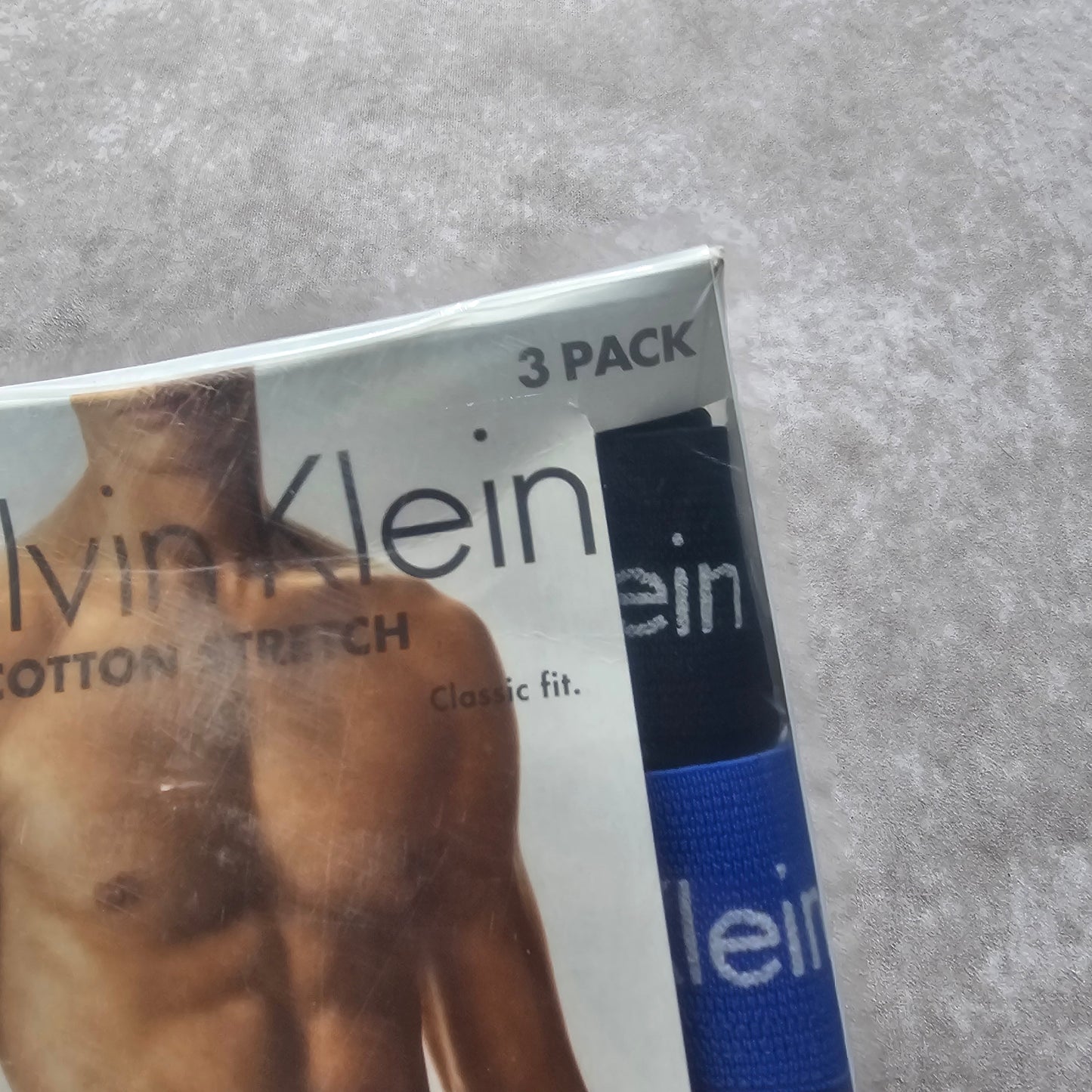 Calvin Klein Cotton Stretch Trunks 3 Pack – Black/Blue Size M-L