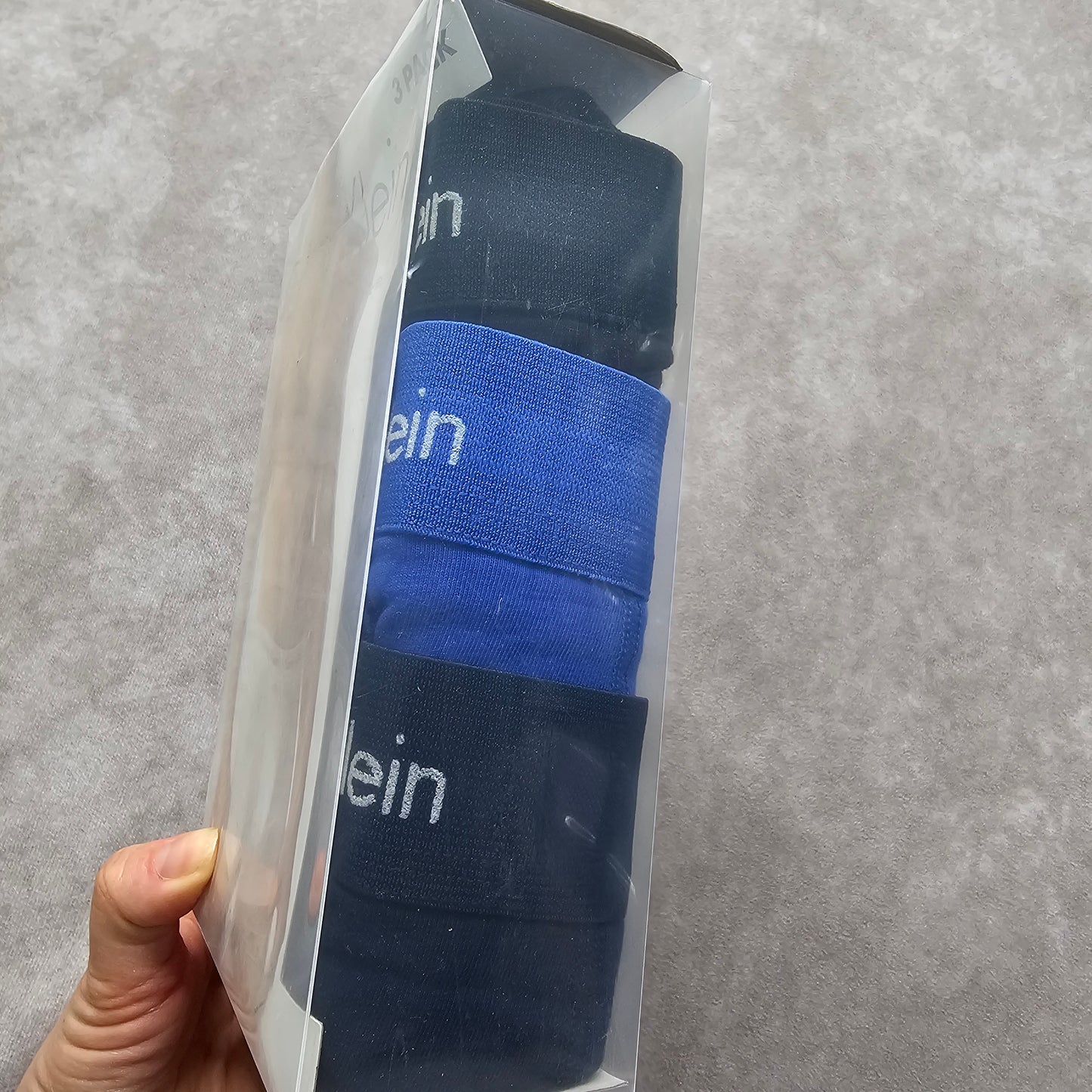 Calvin Klein Cotton Stretch Trunks 3 Pack – Black/Blue Size M-L