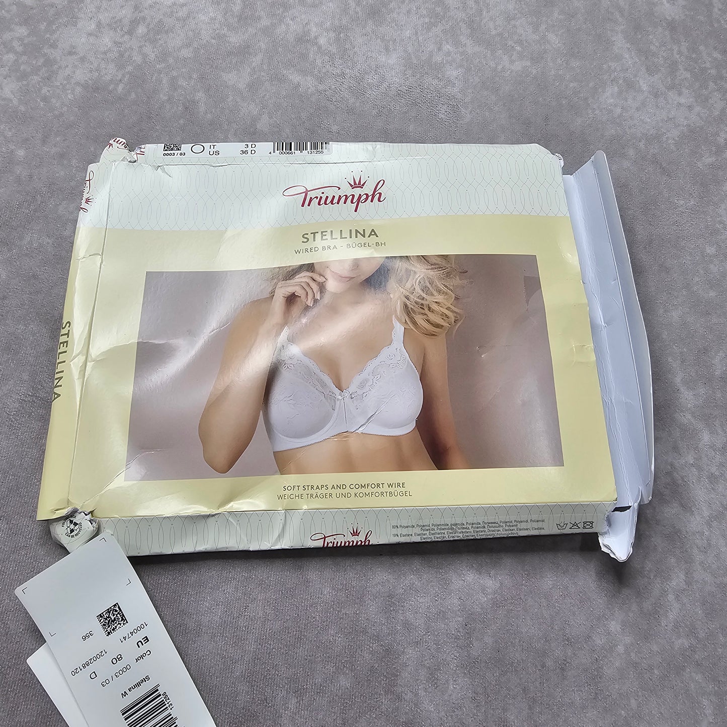 Triumph Stellina Wired Bra – White UK 36D