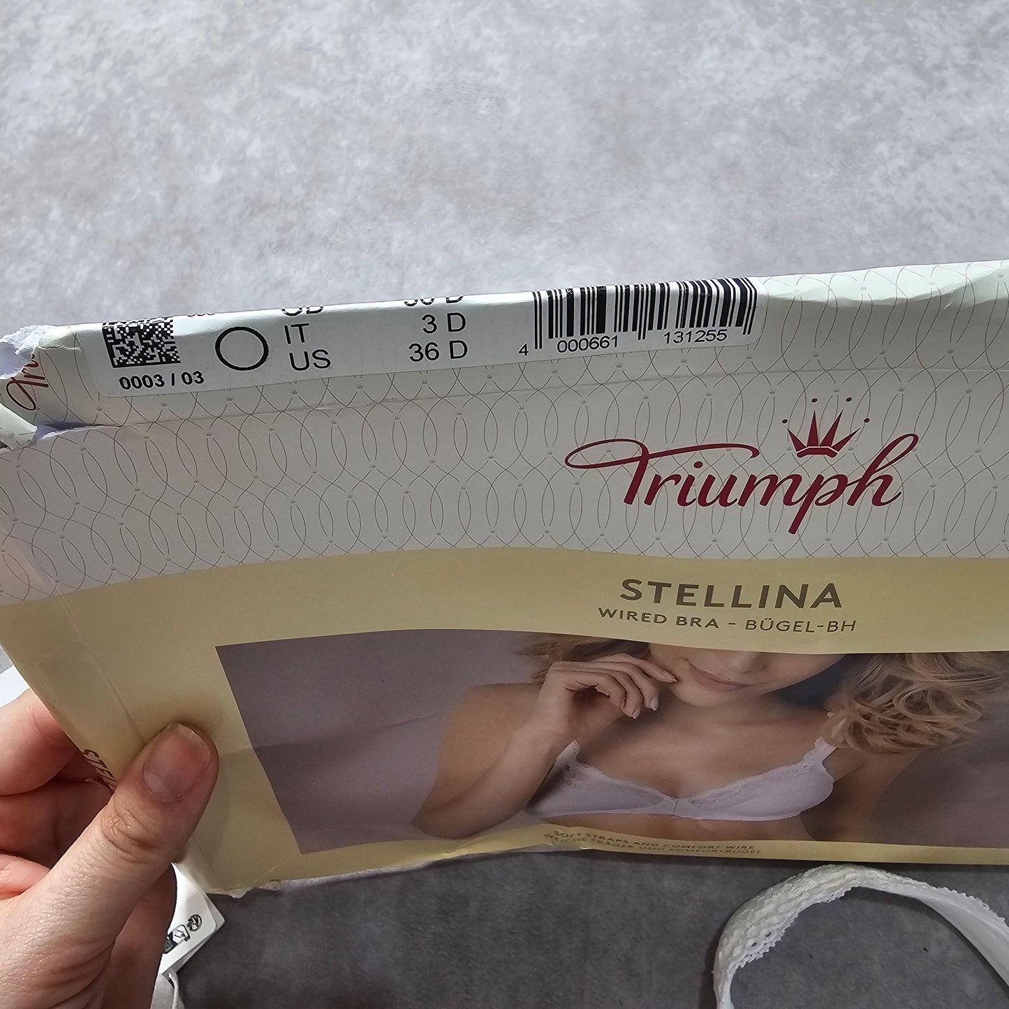 Triumph Stellina Wired Bra – White UK 36D