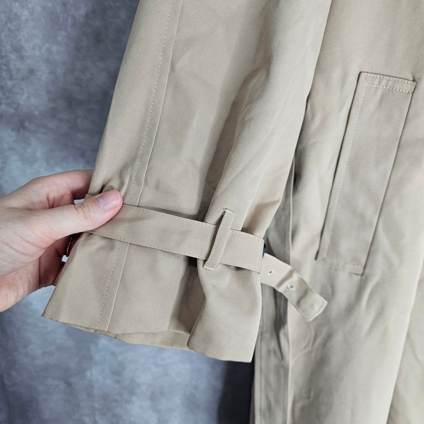 ONLY Chloe Double Breasted Trench Coat – Tannin Size XS