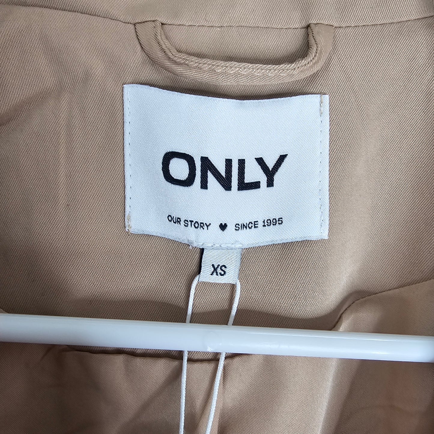 ONLY Chloe Double Breasted Trench Coat – Tannin Size XS