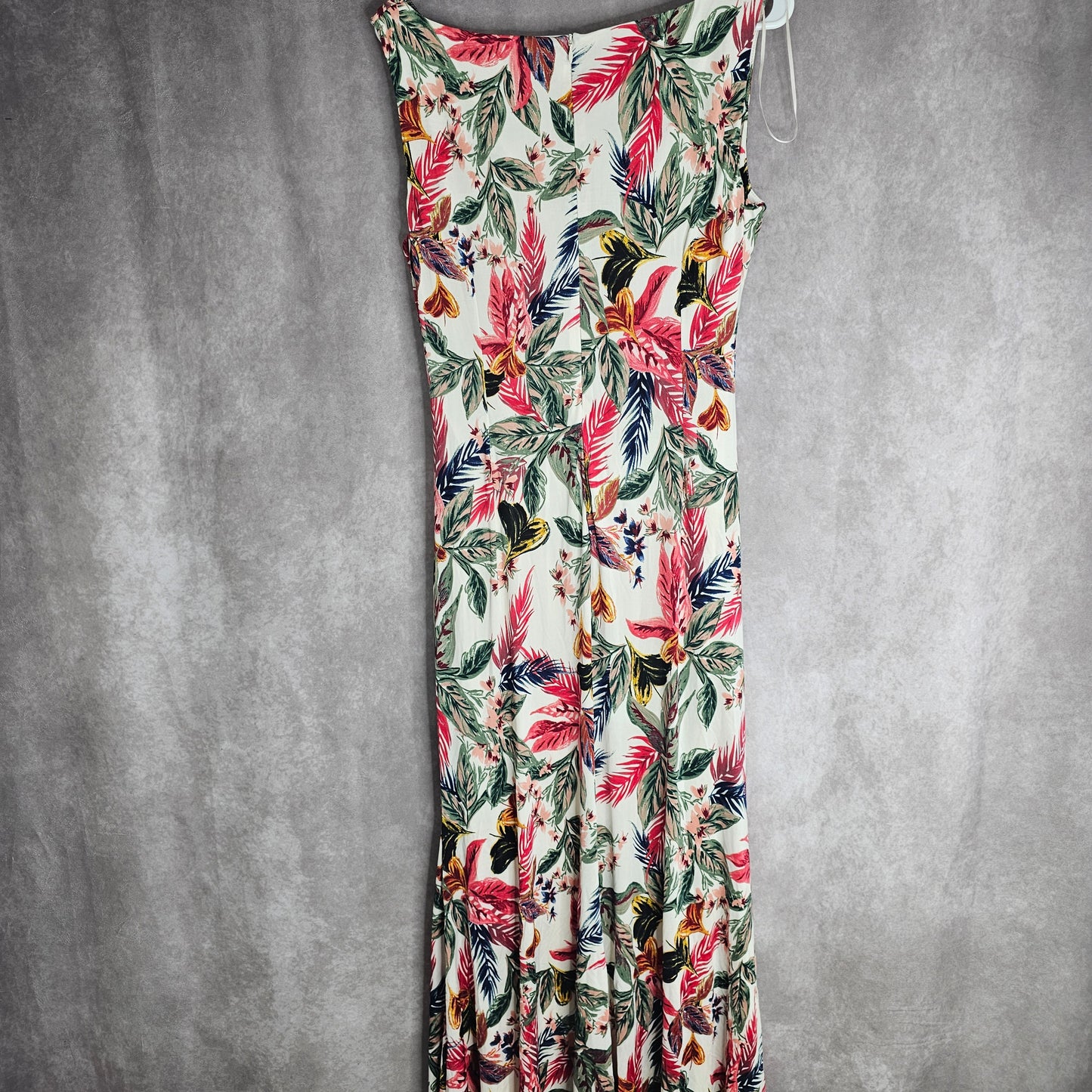 Gina Bacconi Floral Ruched Maxi Dress – Ivory Multi UK 16