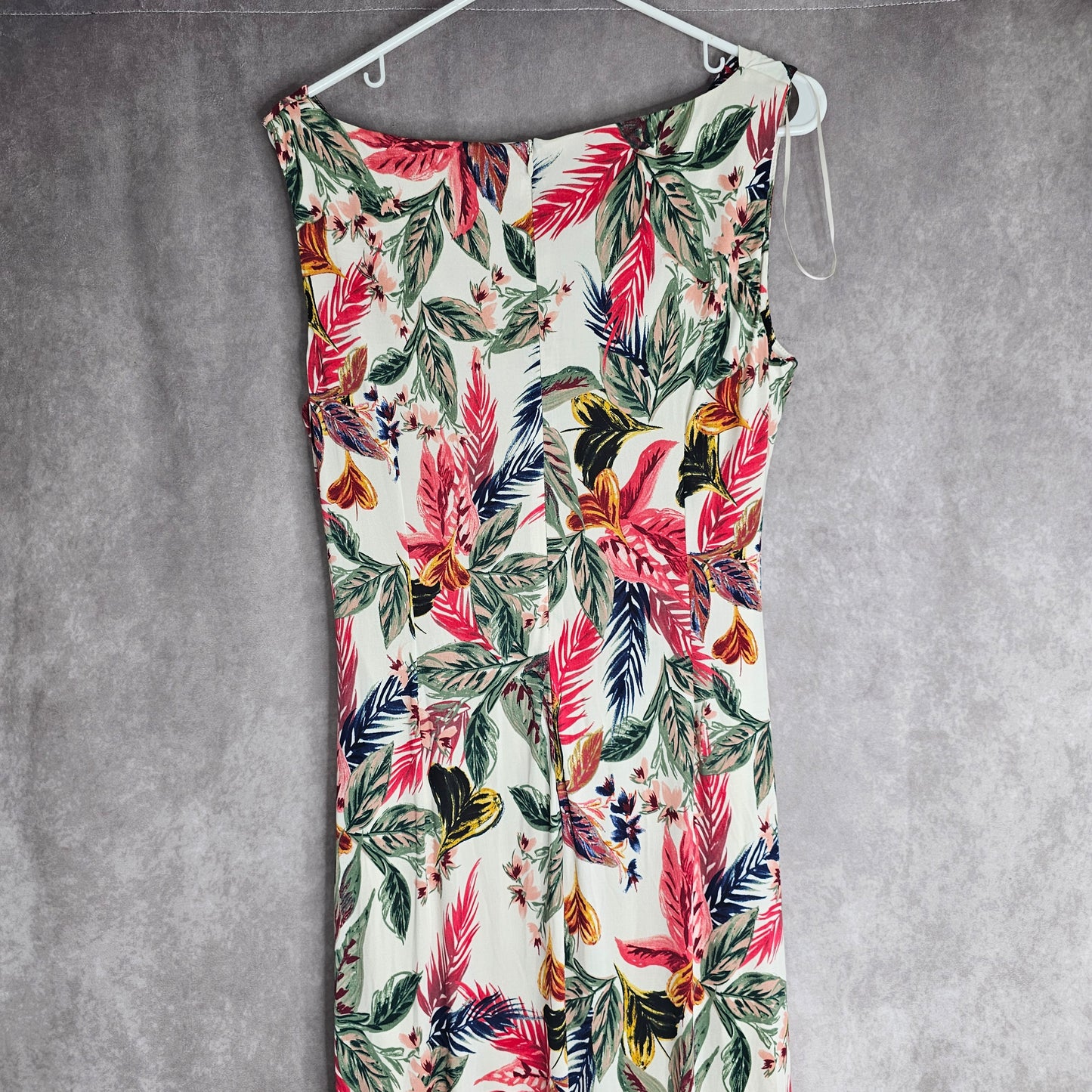 Gina Bacconi Floral Ruched Maxi Dress – Ivory Multi UK 16