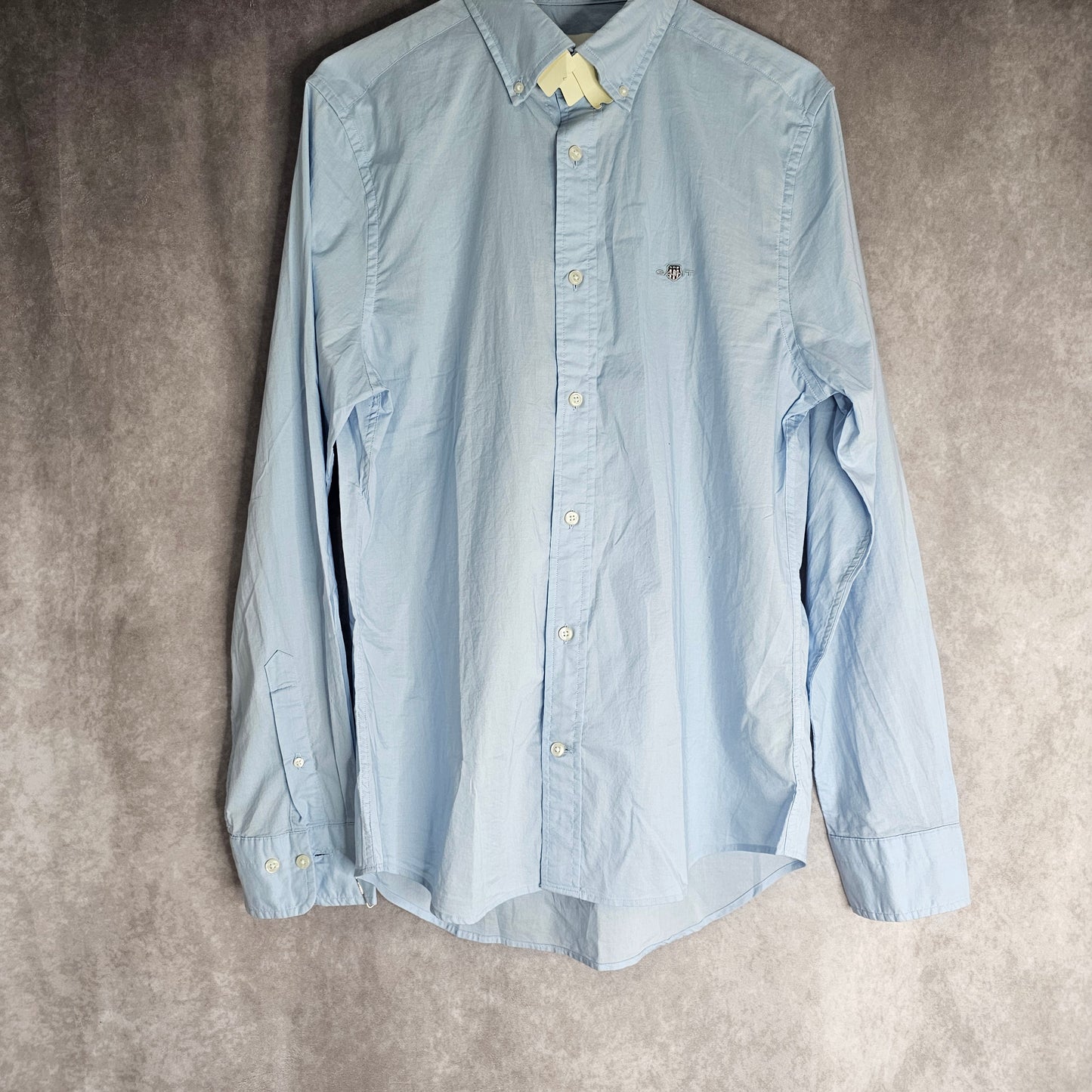 GANT Slim Fit Poplin Shirt – Light Blue Size M