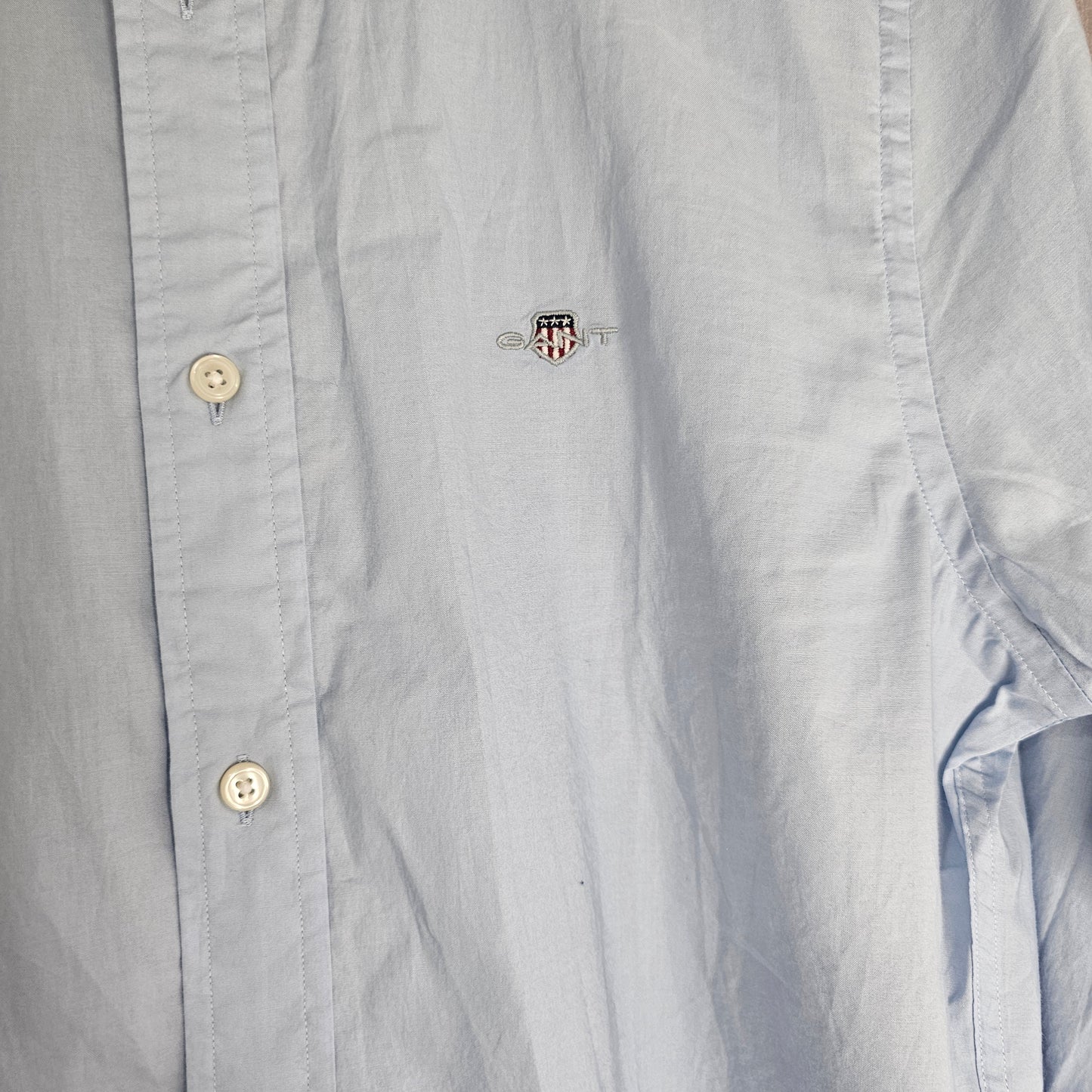 GANT Slim Fit Poplin Shirt – Light Blue Size M
