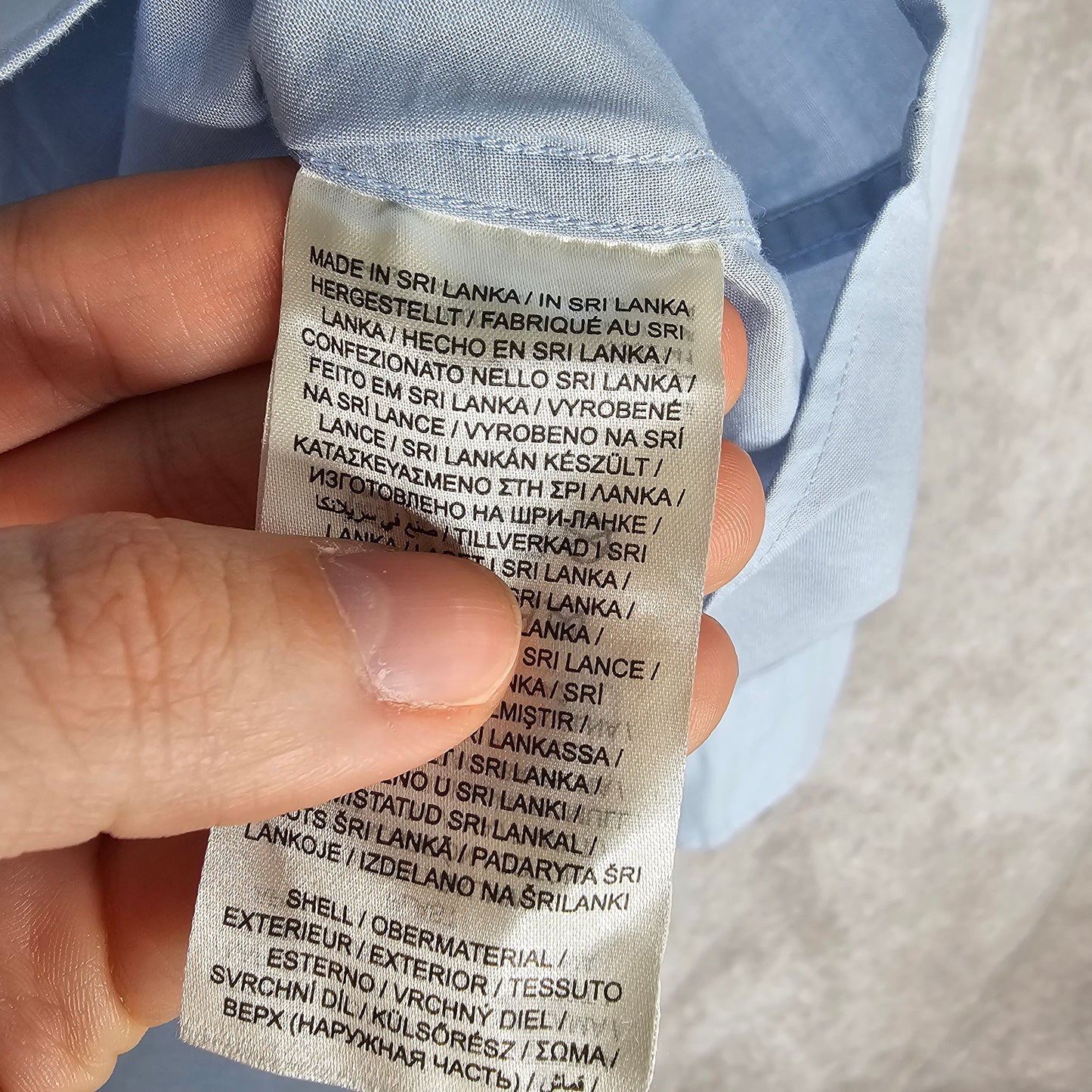 GANT Slim Fit Poplin Shirt – Light Blue Size M
