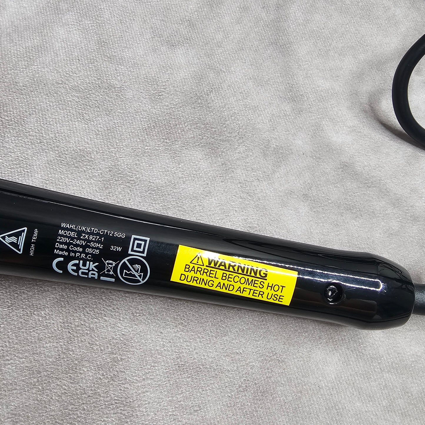 Wahl Hot Brush Hair Styler 26mm Ceramic Barrel – Black