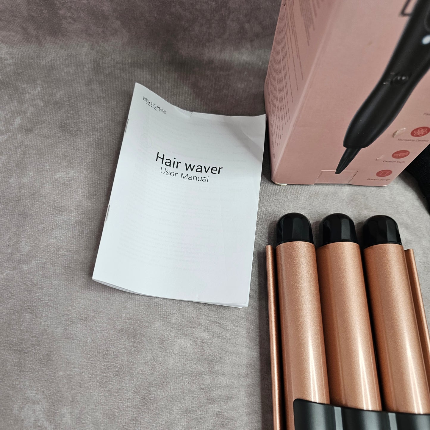 Bestope Hair Waver Triple Barrel Curling Iron