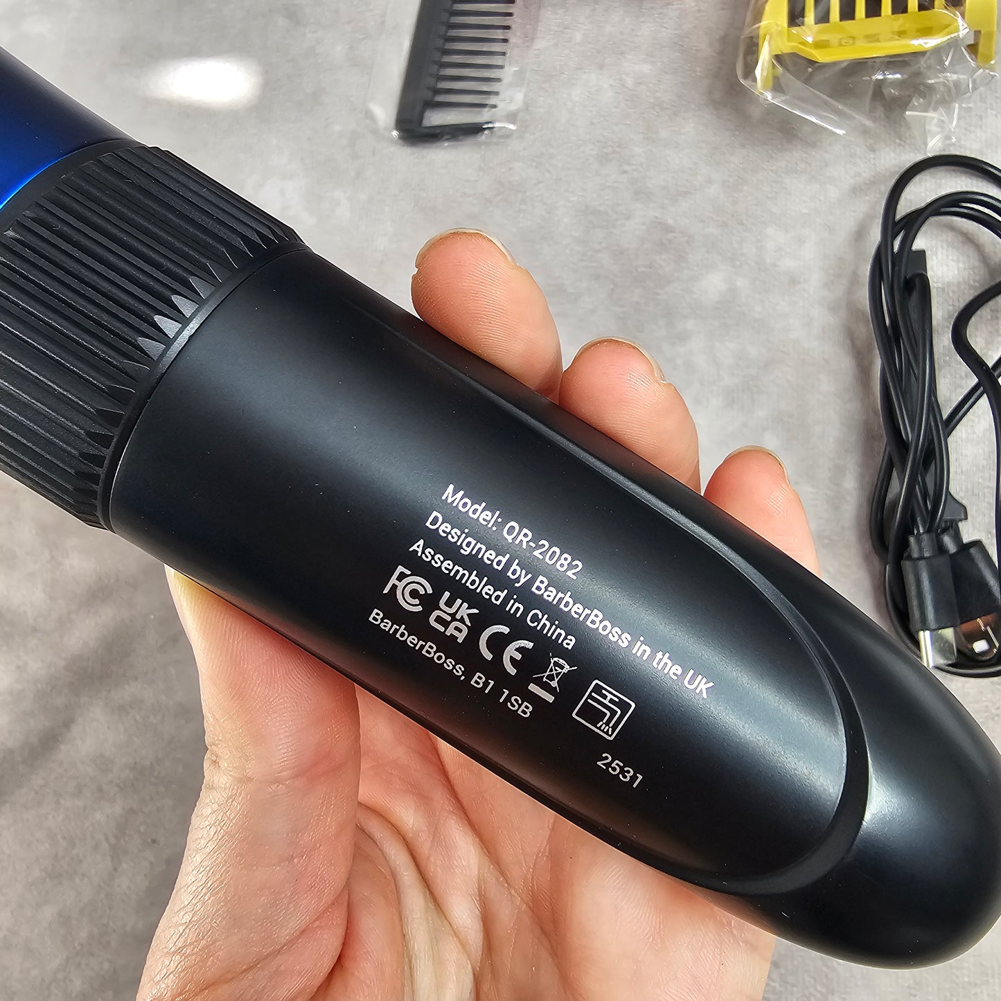 BarberBoss Hair Clipper Trimmer Kit - Black
