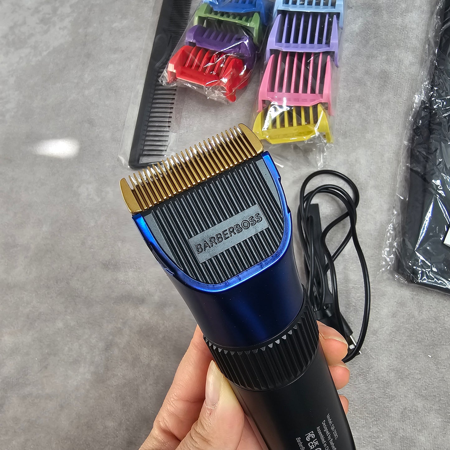 BarberBoss Hair Clipper Trimmer Kit - Black