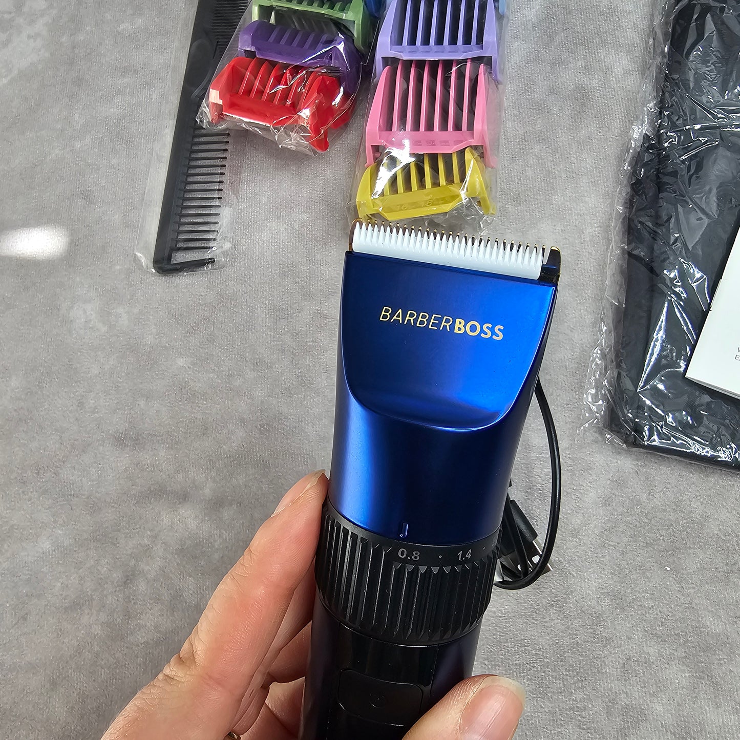 BarberBoss Hair Clipper Trimmer Kit - Black