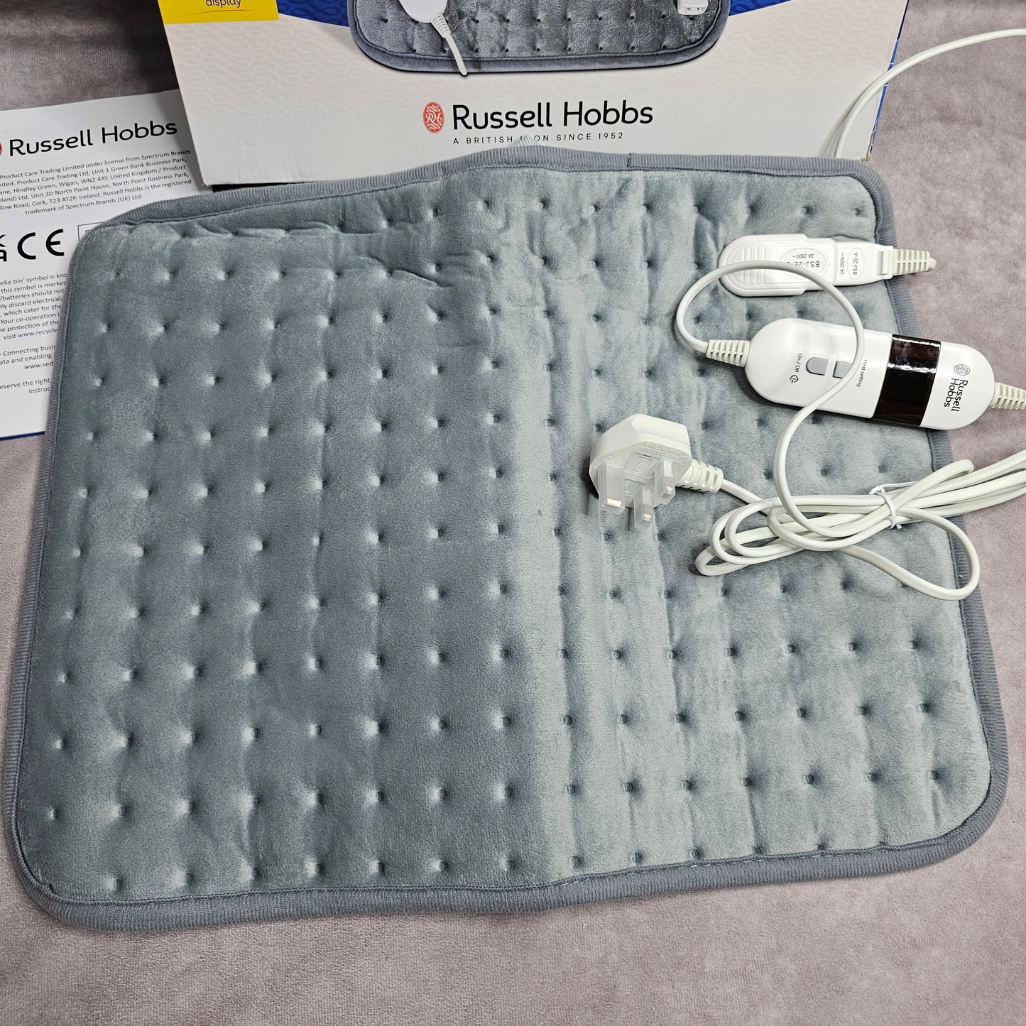 Russell Hobbs Heated Pad RHHPS1001 Microfleece - Grey