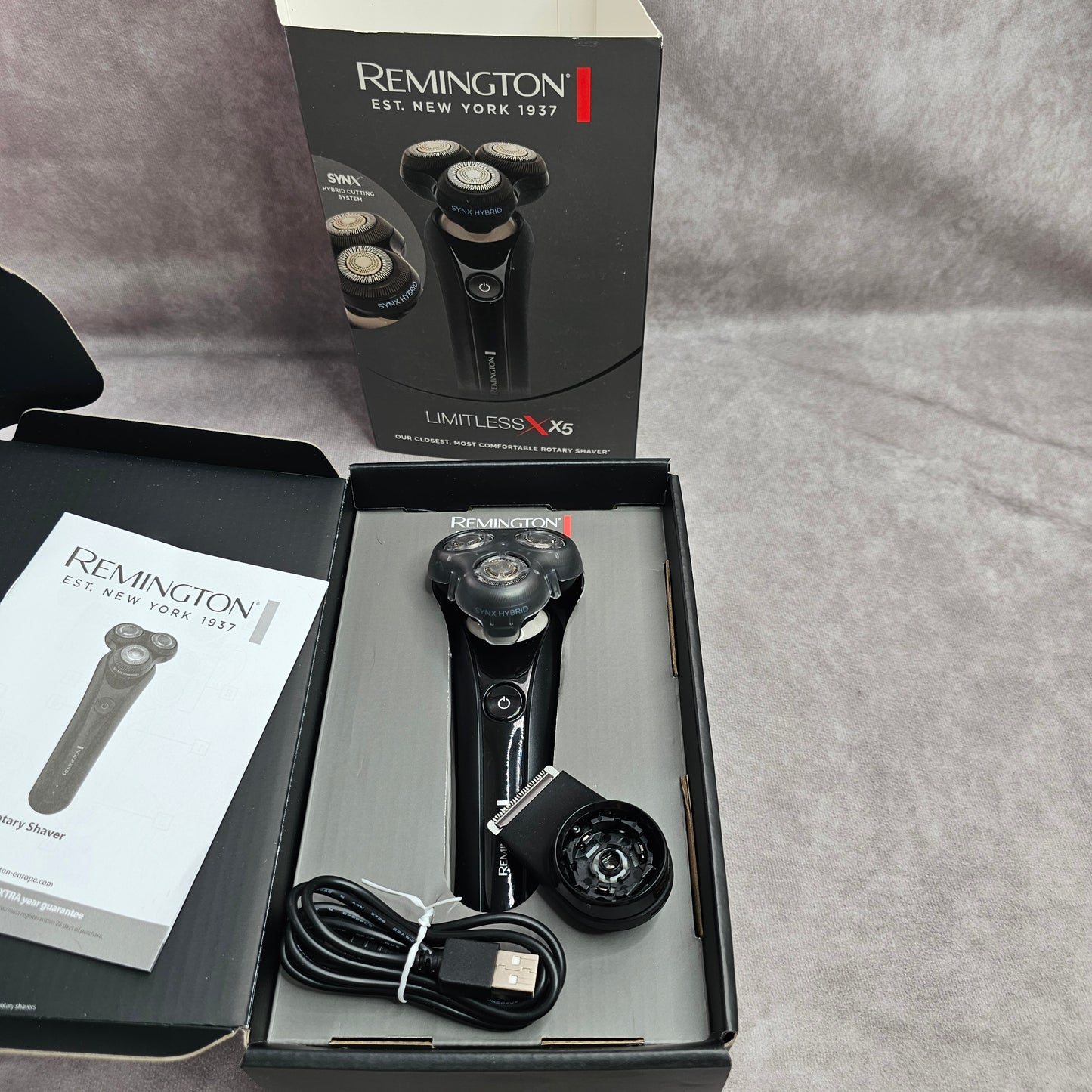 Remington Limitless X5 Rotary Shaver – Black