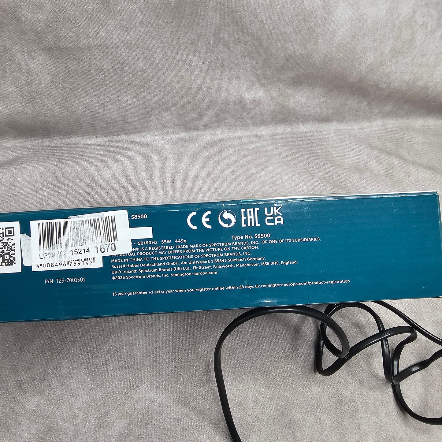Remington Shine Therapy Hair Straightener S8500 – White