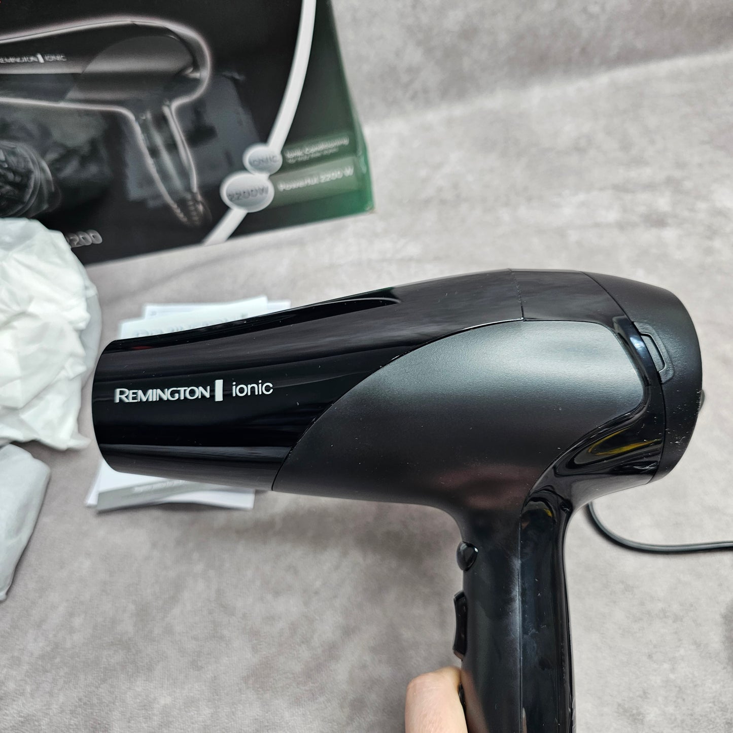 Remington Hair Dryer D3198 Ionic Dry 2200 – Black