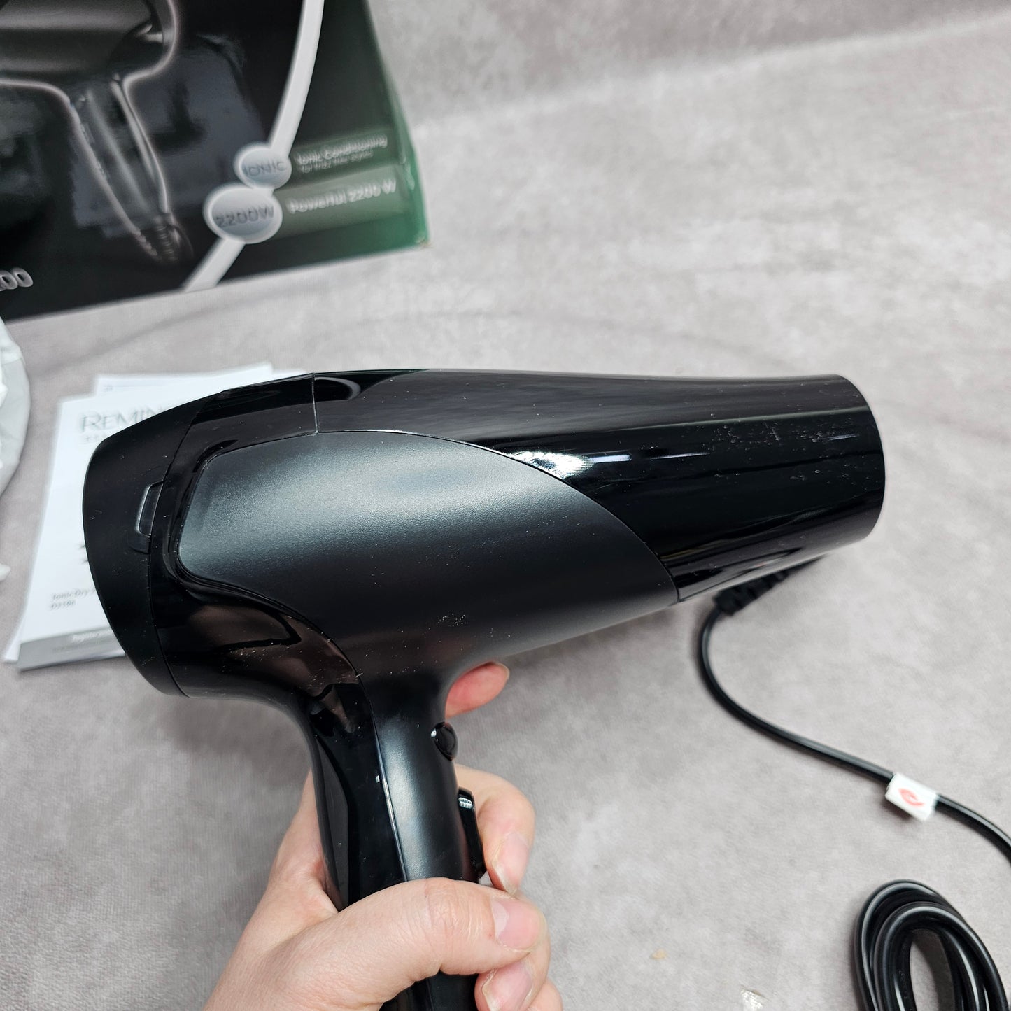 Remington Hair Dryer D3198 Ionic Dry 2200 – Black