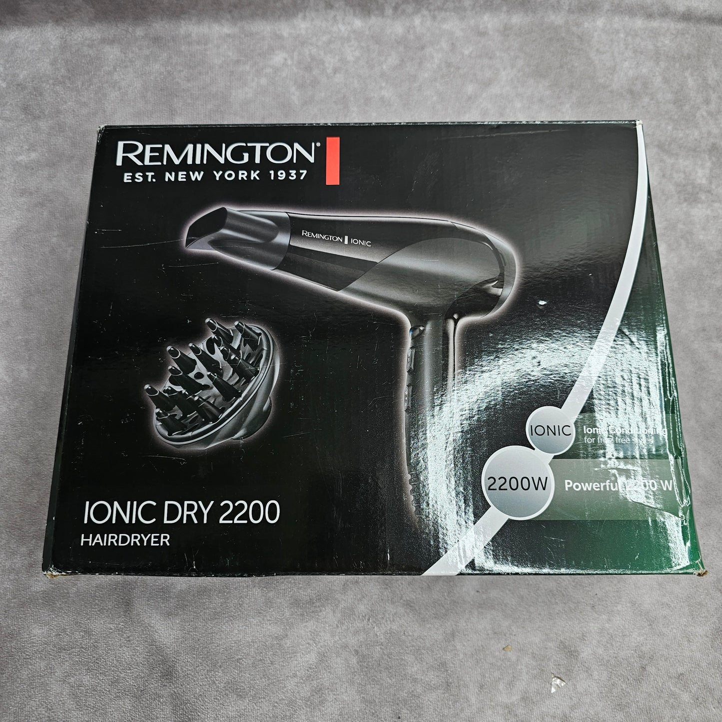 Remington Hair Dryer D3198 Ionic Dry 2200 – Black