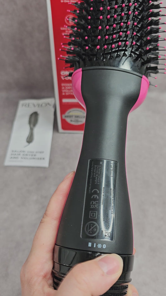 Revlon One-Step Volumiser Hair Dryer Brush – Black/Pink